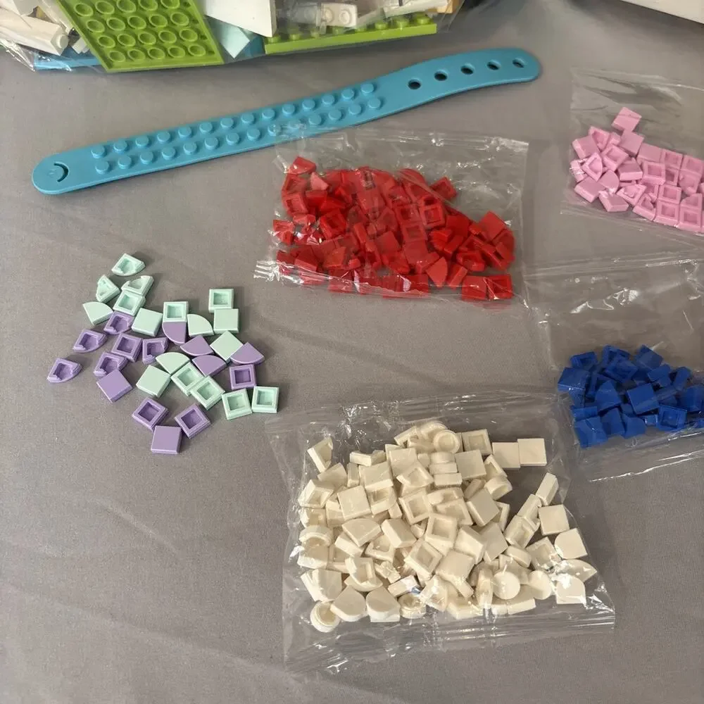 Lego Friends Bulk Lot - Over 3 Pound of Assorted Colors & Sizes Dotz Bracelet